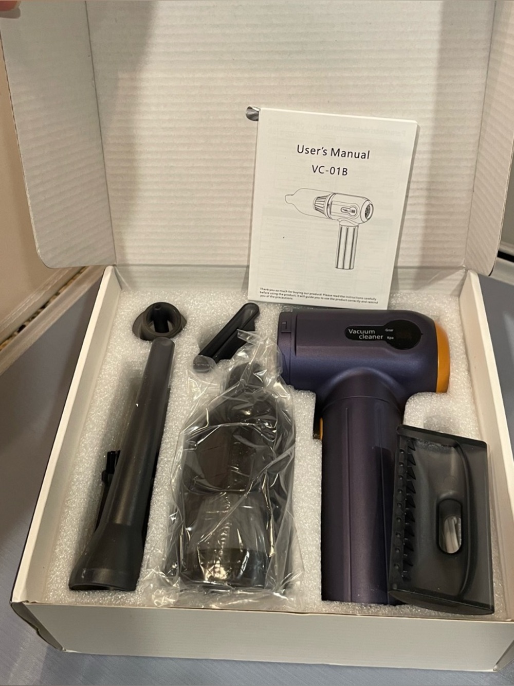NIB MLUZSEI Compact Portable Cordless Handheld Vacuum Cleaner VC-01B Filterless! - Picture 6 of 11
